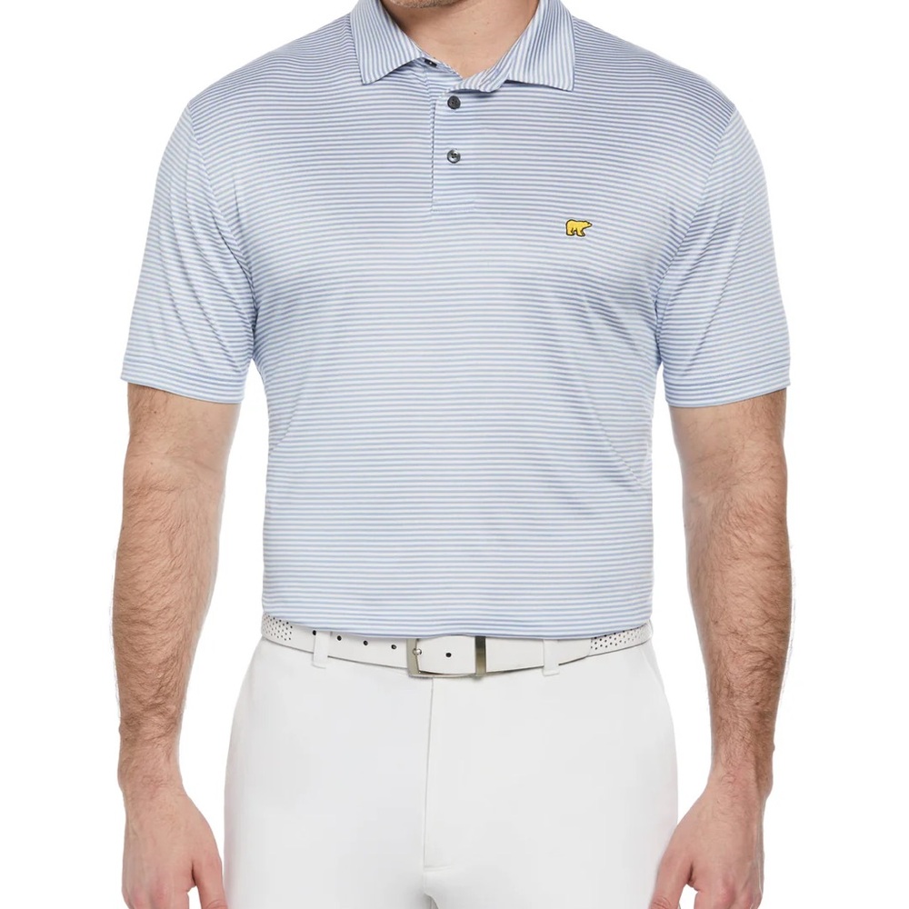 NWT Jack Nicklaus Blue Striped Performance Golf Polo XL
